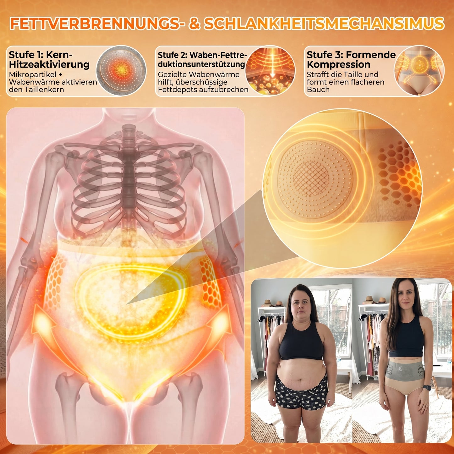 Offizieller Markenstore | ✅ 𝐏𝐀𝐔𝐑𝐀𝐉𝐔® 2026 Moringa & Berberin 4-in-1 Mikropartikel-Shaping & Fettverbrennungs-Shorts💥