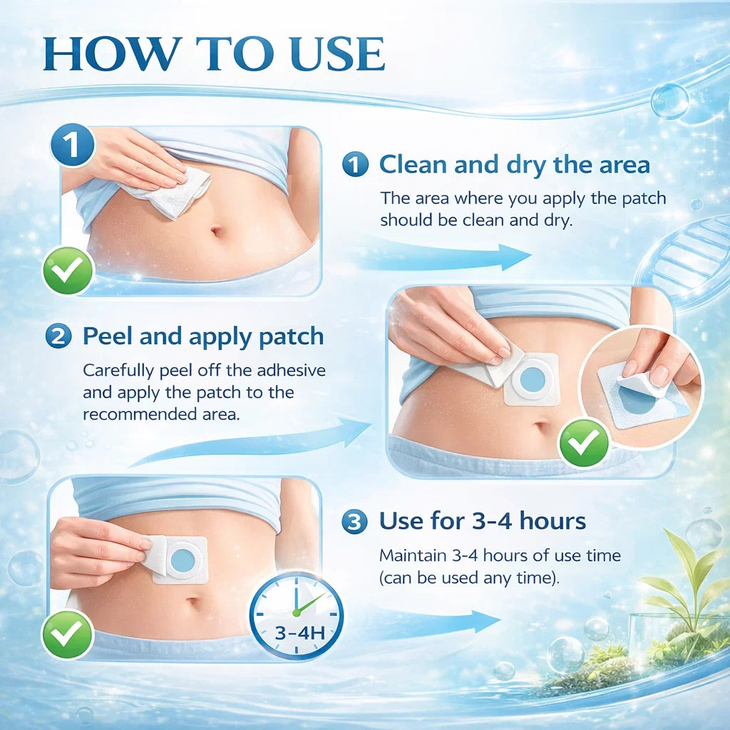 Florisma® Pflanzlich abgeleitetes Zellunterstützungs-Komplex-Pflaster (Fördert die Lymphdrainage und reduziert das Körpergewicht)